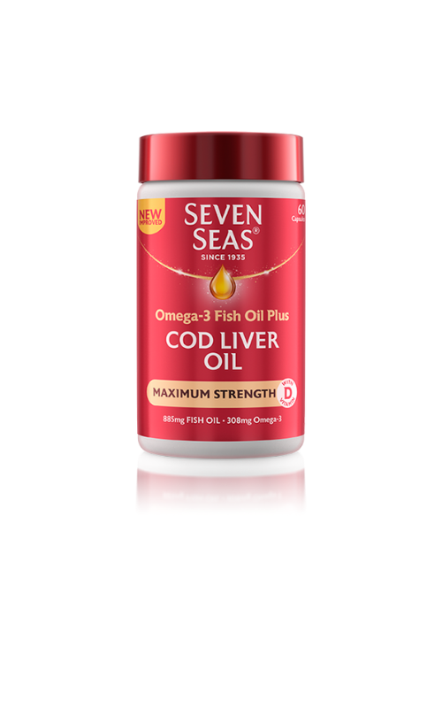 Seven Seas Cod Liver Oil Maximum Strength 60 Capsules